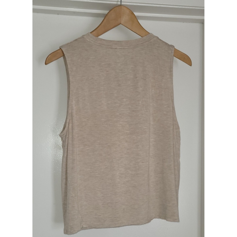Obsessive Love Beige Rayon Spandex Stretch Top Size XL‎ Casual Everyday Wear - Picture 2 of 3